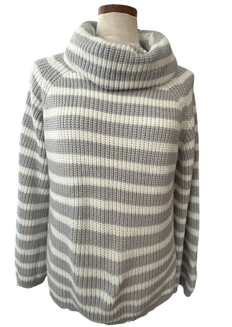 New Revolve Sanctuary Jagger Cowl Neck Stripe Sweater SIZE S Fall Cozy Academia